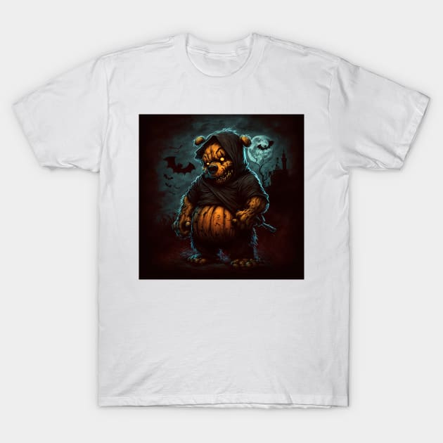 Evil bear haunted with spooky eyes T-Shirt by ramith-concept